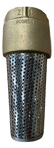 PROFLO PFXBFVK PROFLO PFXBFVK 2" Brass Foot Valve with Stainless Steel Filter