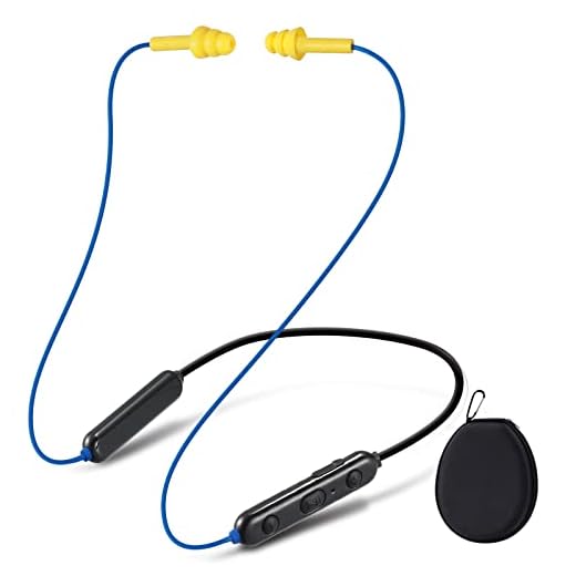 Roeric Bluetooth-Ohrstöpsel-Kopfhörer, Nackenbügel, Bluetooth-Ohrstöpsel, kabellos, 28 dB Geräuschreduzierung, In-Ear-Kopfhörer, isolierende Ohrhörer mit Mikrofon, IPX5 wasserdicht, 16 Stunden