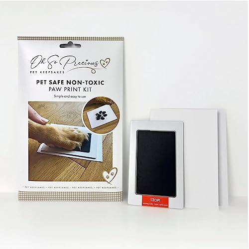 Oh So Precious Dog Paw Print Kit, Safe Ink Pad & Paw Print Kit for Cats, Easy-to-Use Stamp Pad with A5 Card - Image 4