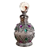 Estética mejorada: Adorna tu espacio con nuestras botellas de perfume vacías que muestran exquisitas joyas incrustadas de trabajo de trabajo y estética para un toque de opulencia en tu hogar o colección personal