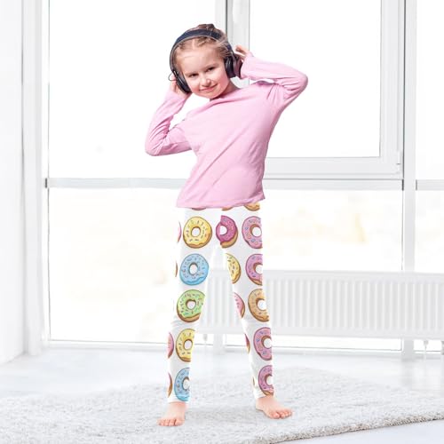 Girls' Leggings Doughnuts Rose Red Kids Yoga Tights Pants 1 Pack 208607054