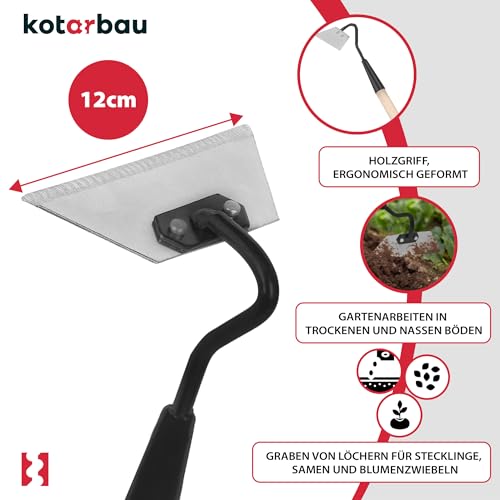 Gartenhacke Kotarbau aus Metall mit Holzstiel 95 cm