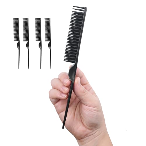 Set de 4 peines para rizos y peinado negro miniatura 1