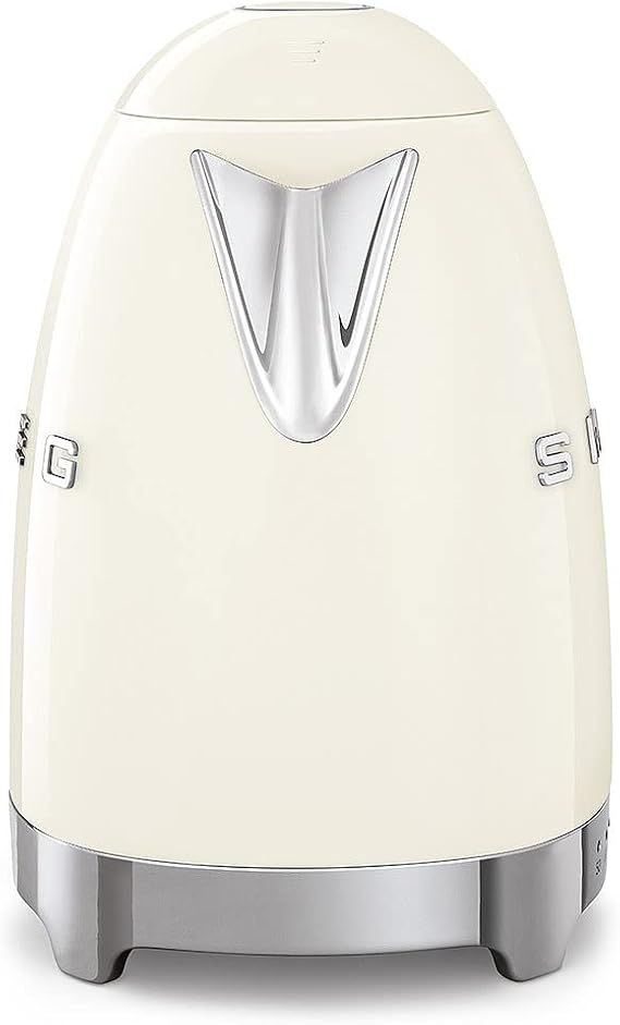 Jug Kettle, LED Display, 7 Temperature Settings, Acoustic Alarm, 3KW, 1.7L, Cream