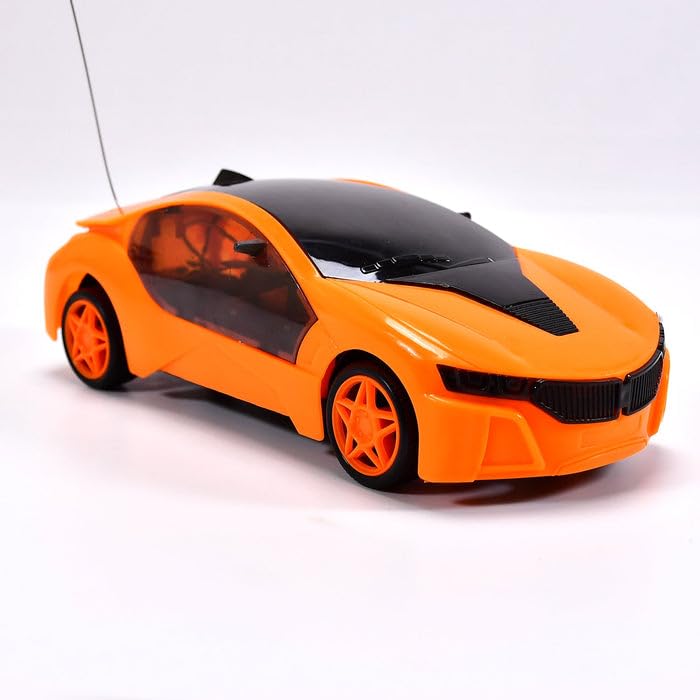 Tracoly Remote Control Fast Modern Racing Car 3D Light with Go Forward and Backward