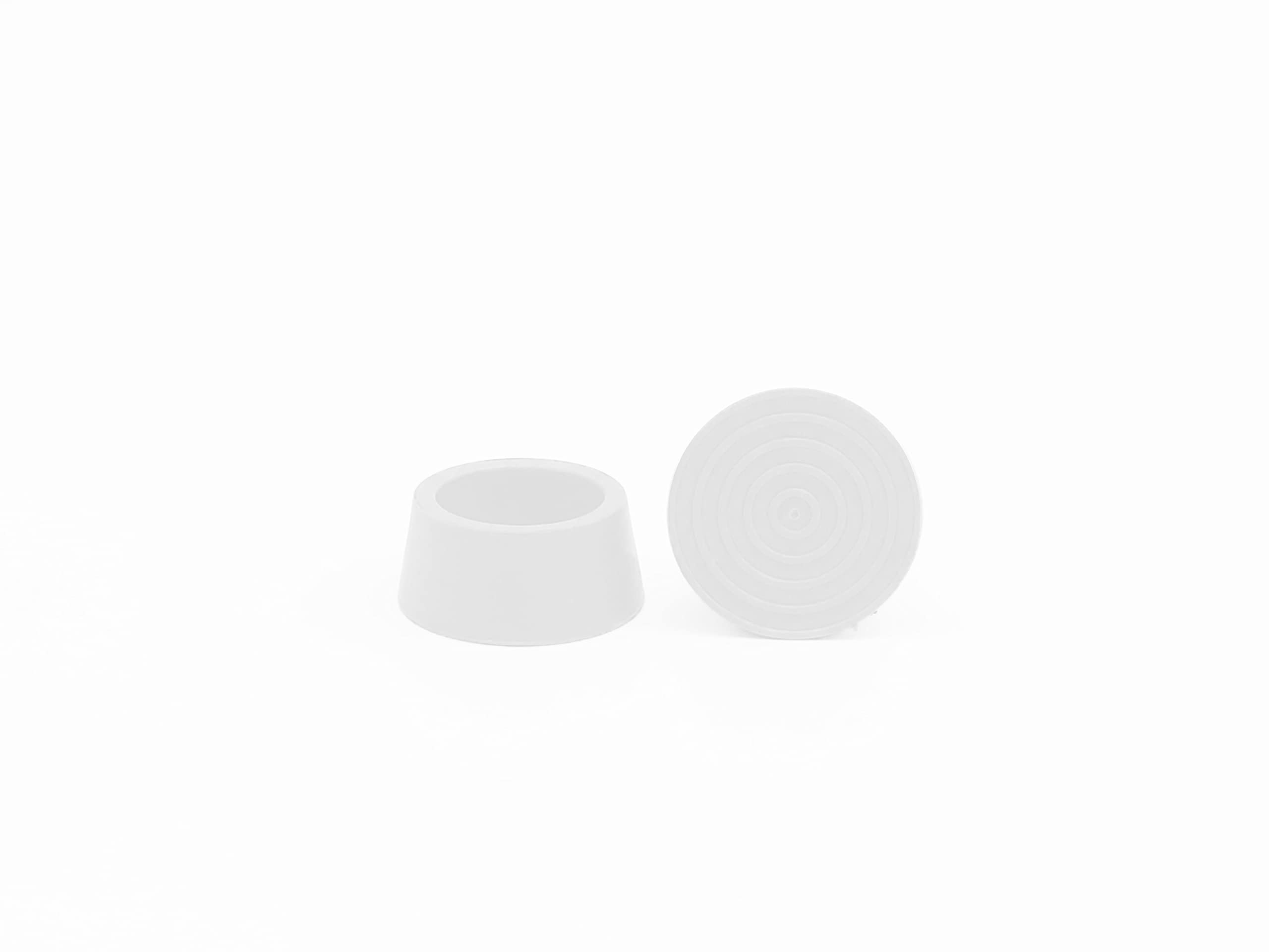 Bouchon de seuil pour échelle de piscine. Couleur blanche. Lot de 2 unités