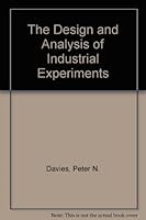 The Design and Analysis of Industrial Experiments B0007J7BME Book Cover