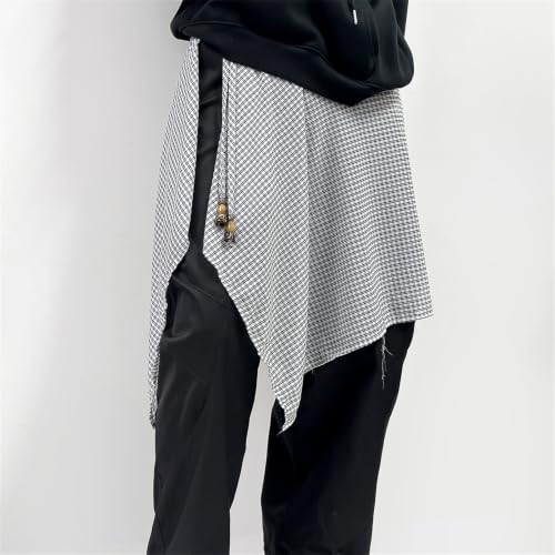 Chal de bufanda transparente con corbata frontal ajustable 4