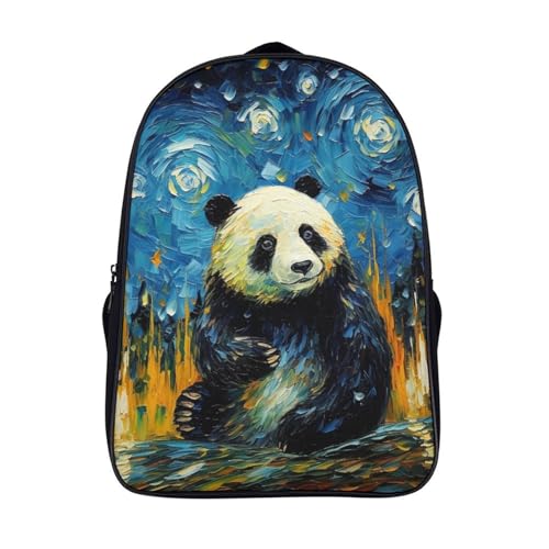 Mochila escolar de niña para el colegio y excursiones con diseño de panda 1