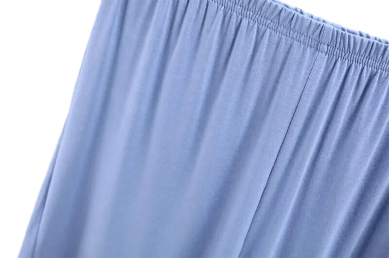 Ensemble pyjamas nuit amples d'été pour femmes short fin 2 pièces - 4