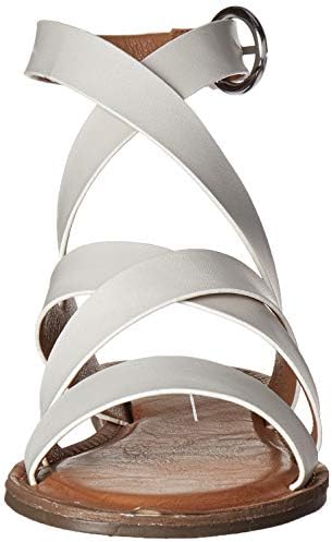 Report Women's QUILL Flat Sandal, White, 6.5 M US | Image 1