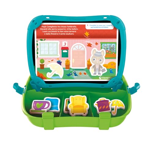 Clementoni Sapientino Montessori - Valigetta Magnetica La Mia Casetta, Gioco Educativo Per Bambini 2-4 Anni, Con Lavagna E 32 Magneti Per Apprendere Lettere E Parole, Lingua Italiana, 16461 - 4