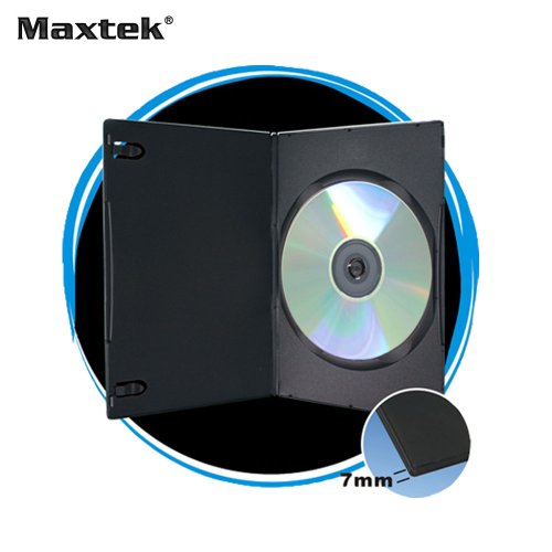 Boîtier de rangement CD DVD Maxtek : lot de 100 coques minces 7 mm - 2
