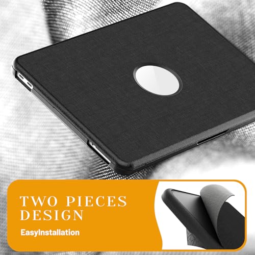 Image of ProElite Case for MacBook Neo 13 inch 2026, Fabric Material Hard Shell with Slim TPU Bumper and Fold Kickstand, Black