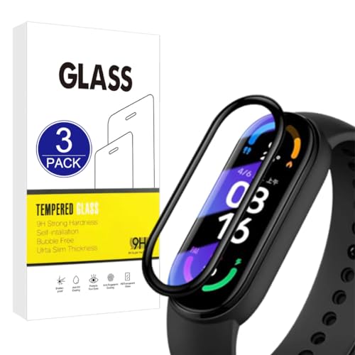 X-Dision [3 Pezzi Pellicola Protettiva Compatibile con Xiaomi Mi Smart Band 5,[Resistente ai Graffi, Alta Definizione][3D Curved Full Cover] Pellicola Protettiva per Xiaomi Mi Smart Band 5