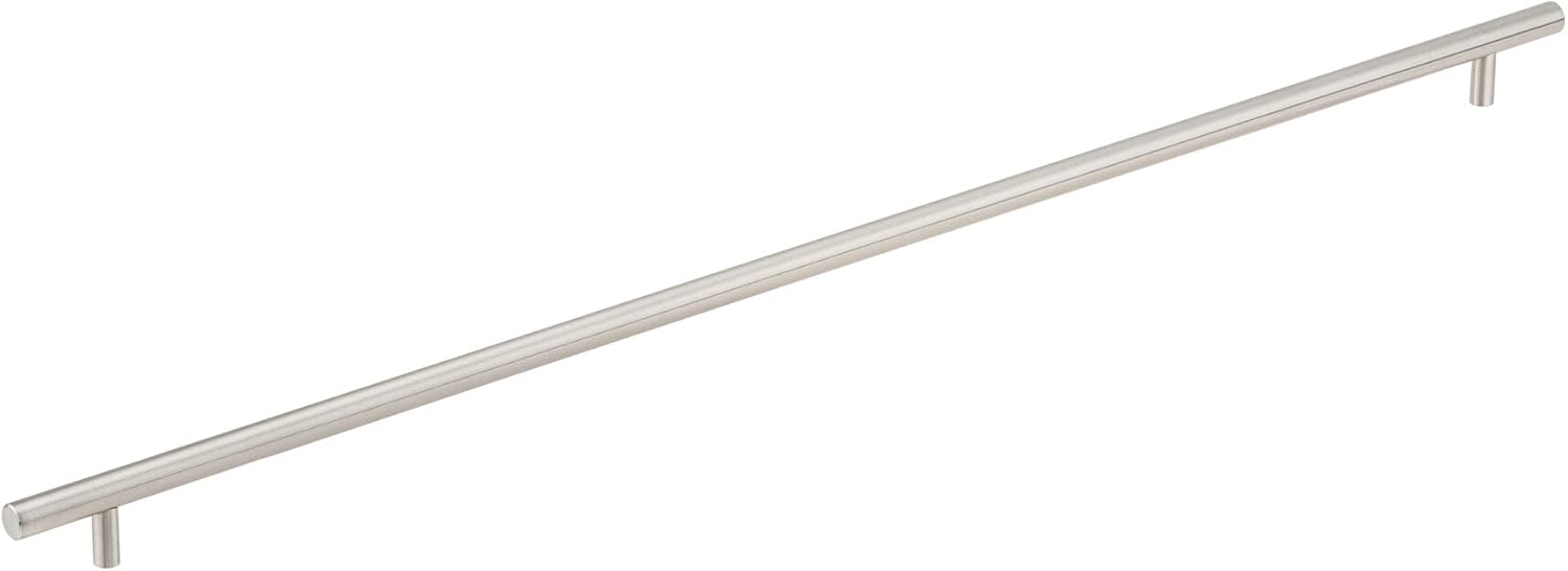 Richelieu Hardware BP3487105170 Tivoli Collection 4 1/8-inch (105 mm) Center-to-Center Brushed Stainless Steel Modern Cabinet and Drawer Pull Handle for Kitchen, Bathroom, and Furniture