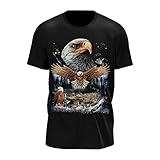 Wild Glow in The Dark T-Shirt | Tieren | Wolves | Native Americans | Indianer | Damen & Herren | Schwarz | Merchandise | Oversized