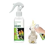Sanftes Deodorierungsspray für Vogelkäfig, 200 ml, erfrischender Nebel, Desinfektionsmittel, Deodorierungsspray für Kätzchen, Welpen, Teppich, Futterspender, Käfig, Boden, Nymphensittiche