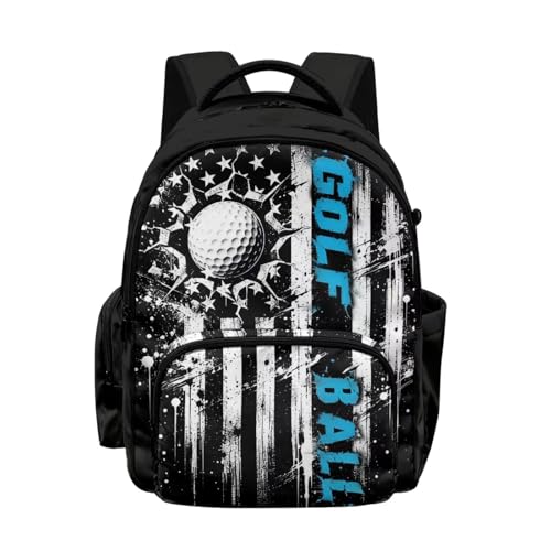 Sac d'école pour voyage et randonnée avec grand volume pour adolescents passionnés de golf