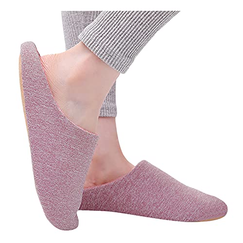 Pink Fuzzy Slippers For Women Closed Toe House Slippers Women Winter House Plush Fluffy Flats Warm Slide Shoes4