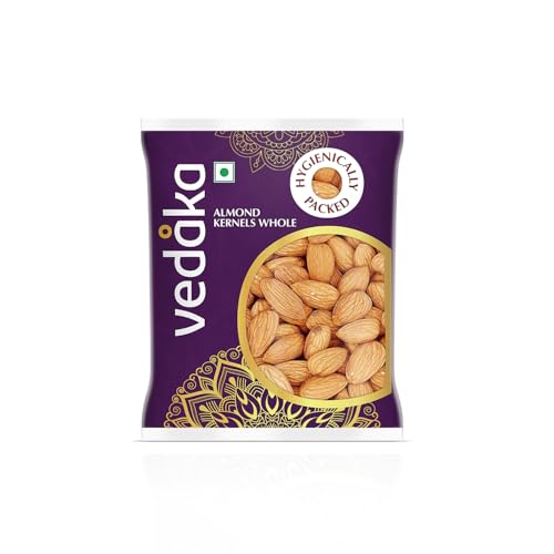 Image of Amazon Brand - Vedaka Almonds | 200 g | California Almonds | 100% Natural Badam Giri | Rich In Protein & Dietary Fiber | Crunchy Texture & Delicious Nutty Flavour | No Added Preservatives