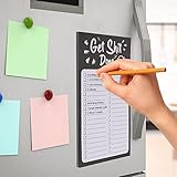 Grevosea Magnet Notepads for Refrigerator, Grocery List Magnet Pad for Fridge To Do List Notepad with Magnetic Pen Holder Grocery List Memo Notepad Shopping List Pad (Get Shit Done) - Image 5