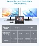 9-in-1 USB C Docking Station with Dual 4K HDMI, 1RJ45, 3 USB 3.0, 1 USB2.0, 1 100W PD, 1 * 3.5mm Audio,USB-C Dongle for MacBook, Dell, HP, Lenovo, Surface