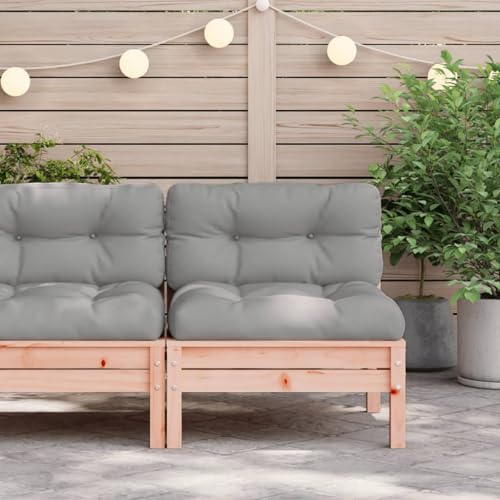 Canapé de jardin modulaire en douglas pour optimiser les petits espaces extérieurs