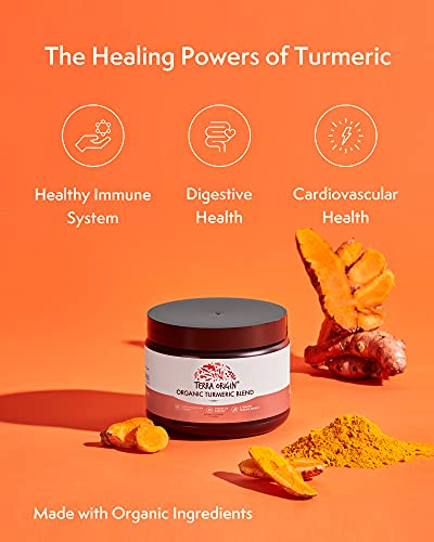Terra Origin, Organic Turmeric Chai, Powder, 30 Servings, With Curcumin, Ginger, Cardamom & Black Pepper For Immune, Digestive & Cardiovascular Health… #TOP5