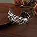 OIDIMS Vintage Carved Flower Cuff Bracelet for Women Fashion Open Upper Arm Wrist Band Stackable Wide Bangle Wristbands Adjustable Armlet Armband Bicep Bracelet Personalized Ethnic Statement Jewelry