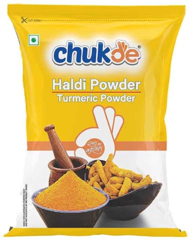 Image of Chukde - Haldi Powder - Turmeric Powder - Ground Spice for Authentic Flavor and Wellness - Ideal for Cooking, Herbal Teas, Health Benefits, and Skincare - 200 Gm