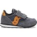 Saucony Jazz Hook & Loop Sneaker (Toddler/Little Kid),Grey/Orange,8.5 M US Toddler