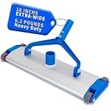 18' Commercial Grade Pool Vacuum Head, Extra-Wide & Weighted Heavy-Duty Vacuum...