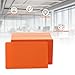 20pcs Blank PVC Cards for ID Badge Printers, 20 mil Thickness Plastic Cards, Compatible with Most Photo ID Badge Printers (Orange)