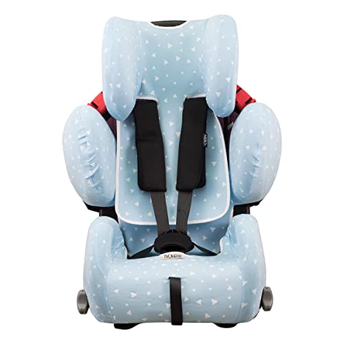 JYOKO KIDS Housse pour siège auto bébé en coton compatible avec Recaro Young Sport Hero (BLUE SPARKLES)
