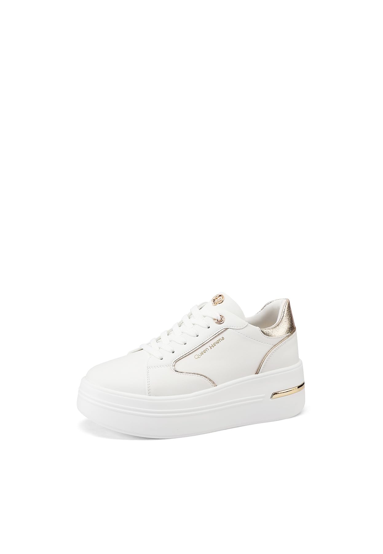 QUEEN HELENA Zapatillas de deporte de plataforma altas para mujer X32-5