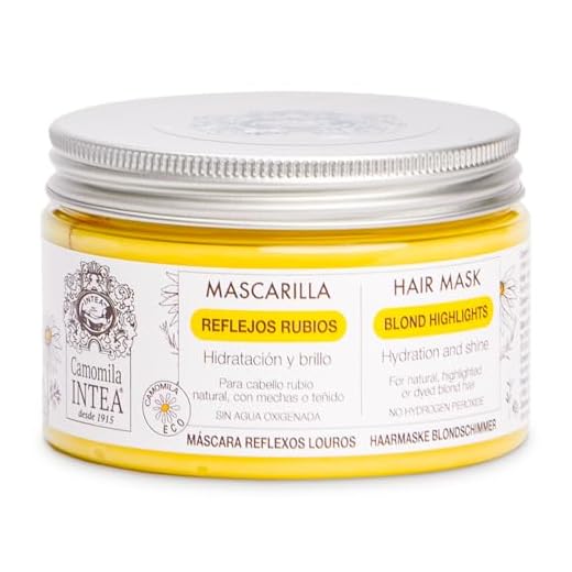 Camomila Intea – Mascarilla Reflejos Rubios – Hidrata y nutre el cabello rubio - 250 ML