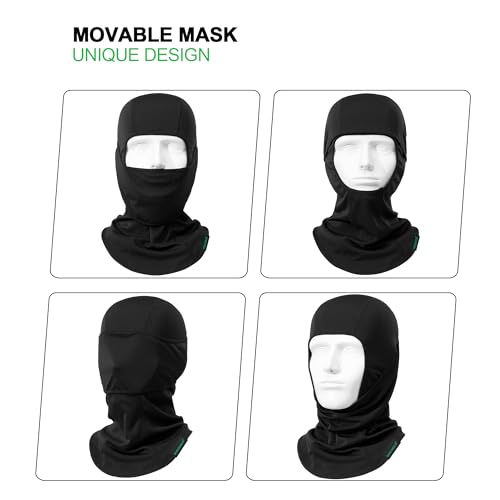 Máscara de esqui Balaclava 3 peças de cobertura facial completa para homens e mulheres proteção sola