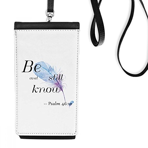 Porte-monnaie suspendu chrétien et sac téléphone noir cadeau spirituel femme