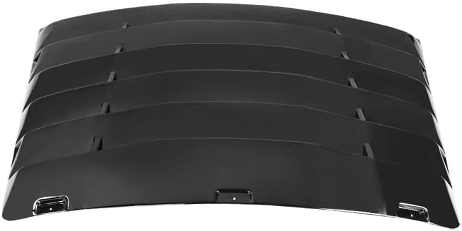 for Ford for Mustang 1999-2004 2Dr Gloss Black Rear Window Louver Sun Shade Cover 1pc Painted - -Wdlr