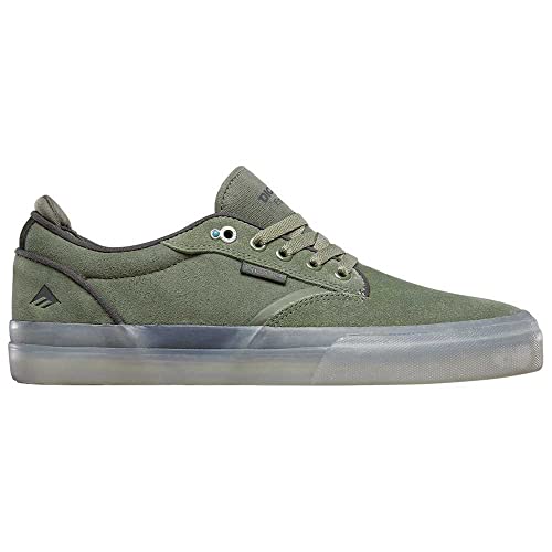 Emerica Men's Dickson Low Top Vulc Skate Shoe, Olive, 9.5 UK