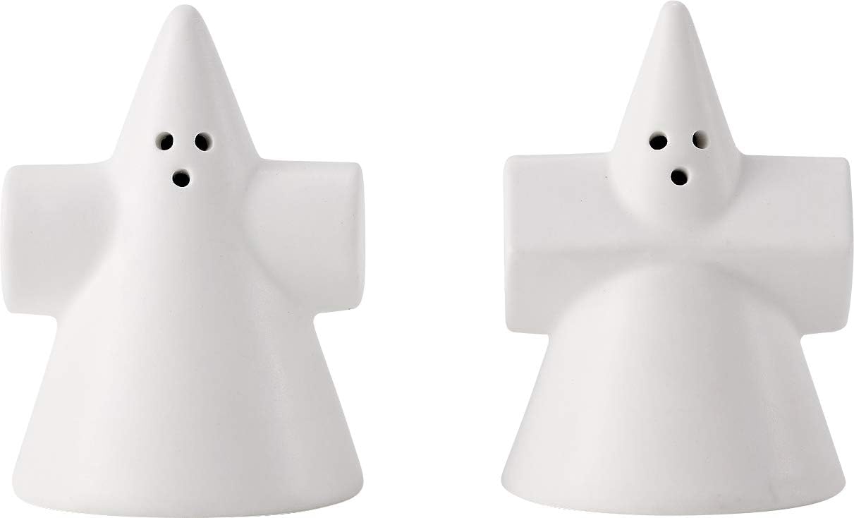 Ovject O-SP-WH Salt & Pepper Container, Seasoning, Storage Container, Salt & Pepper, Scandinavian Cylinder, Rectangle, 2.0 x 2.0 x 2.8 inches (5 x 5 x 7 cm)