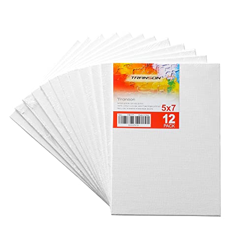 Transon 5x7 Artist Canvas for Painting MDF Board Painting Canvas No Warping 12Pack Acid-Free Primed - Thumbnail 6