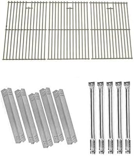 Air 720-0727, 720-0709, 720-0709B Five Burner Gas Grill Repair Kit Includes 5 Stainless Heat Plates, 5 Stainless Steel Burners and Stainless Steel Cooking Grid