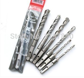 Generic Four hollow squre shank 6pcs 6-16mm hard alloy Tip electric Hammer Drill Bit for concrete/brick/wall/tile drilling