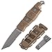 GEAR AID Kotu Tanto Fixed Blade Knife with Sheath, Coyote, 3â€