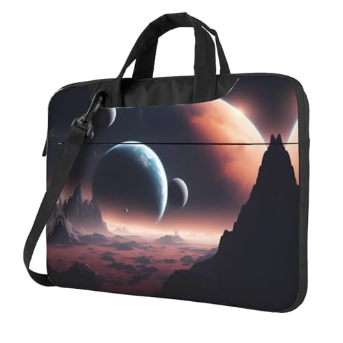 Bolsa de hombro para laptop Space Planet con acabados premium de alta densidad