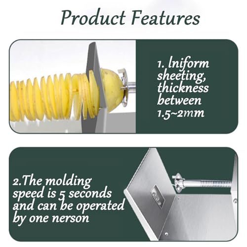 Máquina eléctrica para cortar papas en espiral Tornado miniatura 4