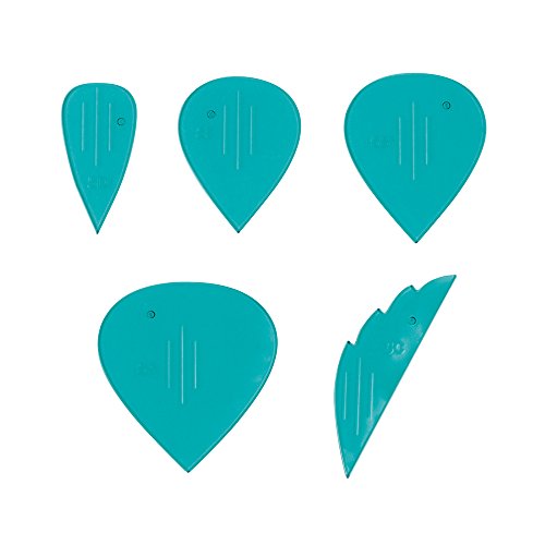 Fiskars 127660-1001 Lia Griffith Designer Rose Flower Template, Teal Green
