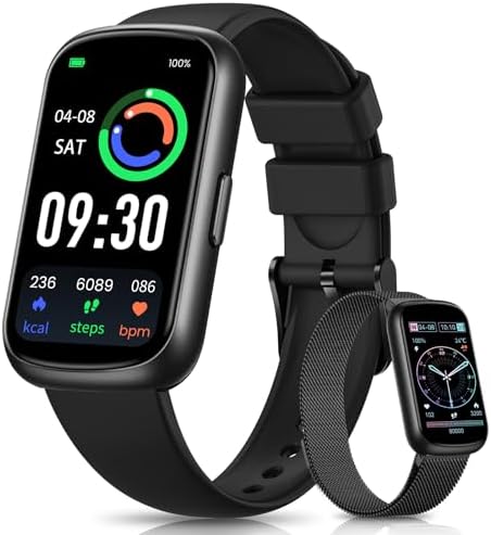 Fitness Tracker, Smart Watches for Women/Men, 24/7 Heart Rate Monitor Watch with Sleep Tracker, Step Counter, 20+ Sport Modes Fitness Watches for Women/Men, Android Smart Watch for Phones